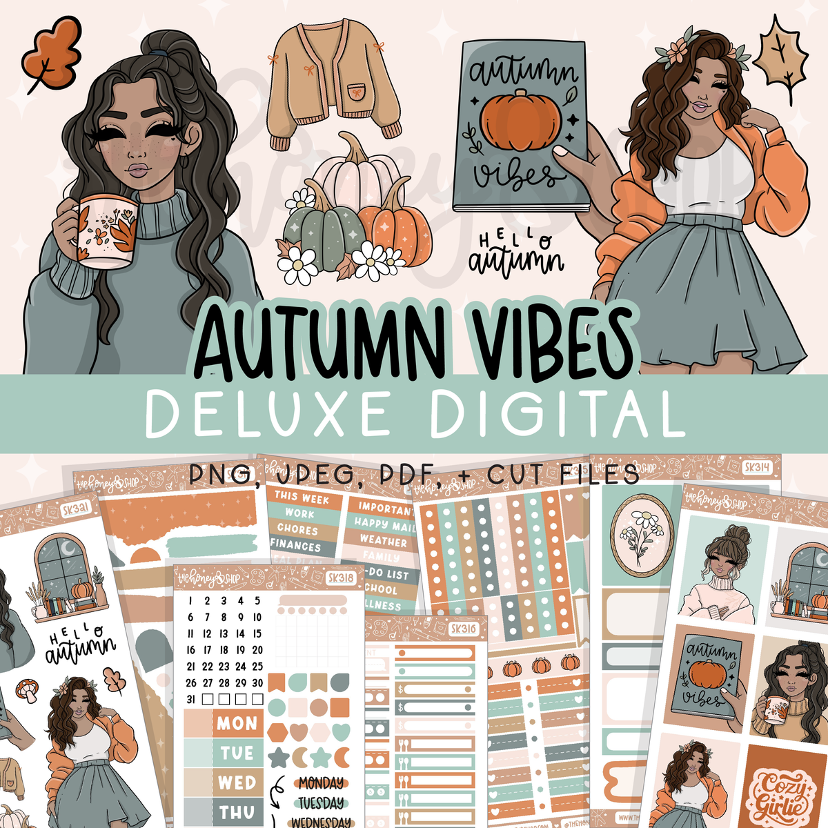 Deluxe Digital Autumn Vibes Bundle