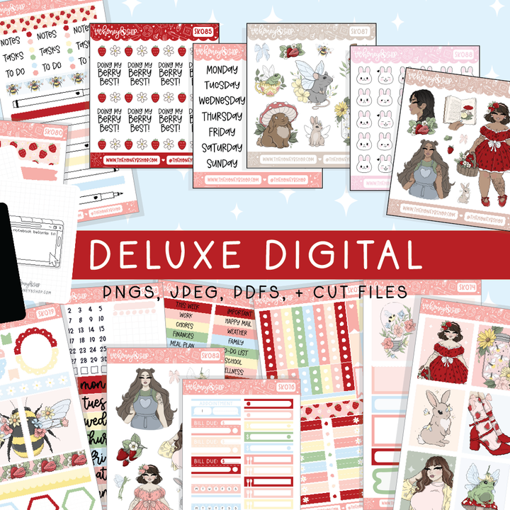 Fields | Deluxe Digital Babe Box - Printable Stickers &amp; Clipart