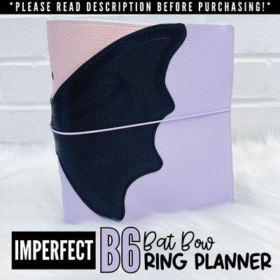 IMPERFECT B6 Bat Bow Ring Planner | READ DESCRIPTION