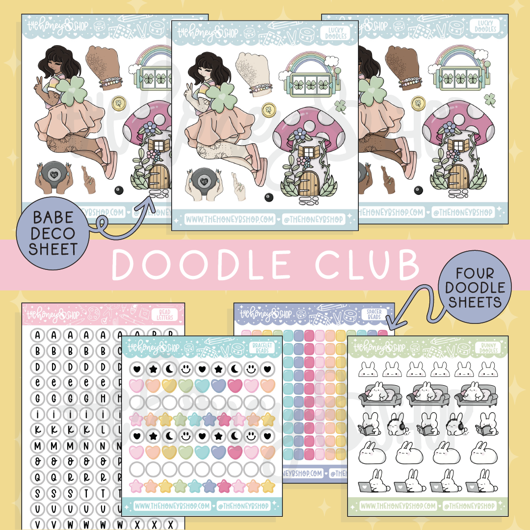 Lucky | Deluxe Digital Babe Box - Printable Stickers &amp; Clipart