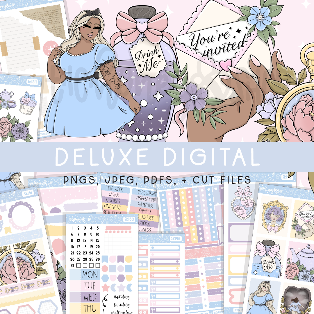 Tea Party | Deluxe Digital Babe Box - Printable Stickers &amp; Clipart
