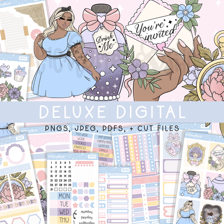 Tea Party | Deluxe Digital Babe Box - Printable Stickers &amp; Clipart