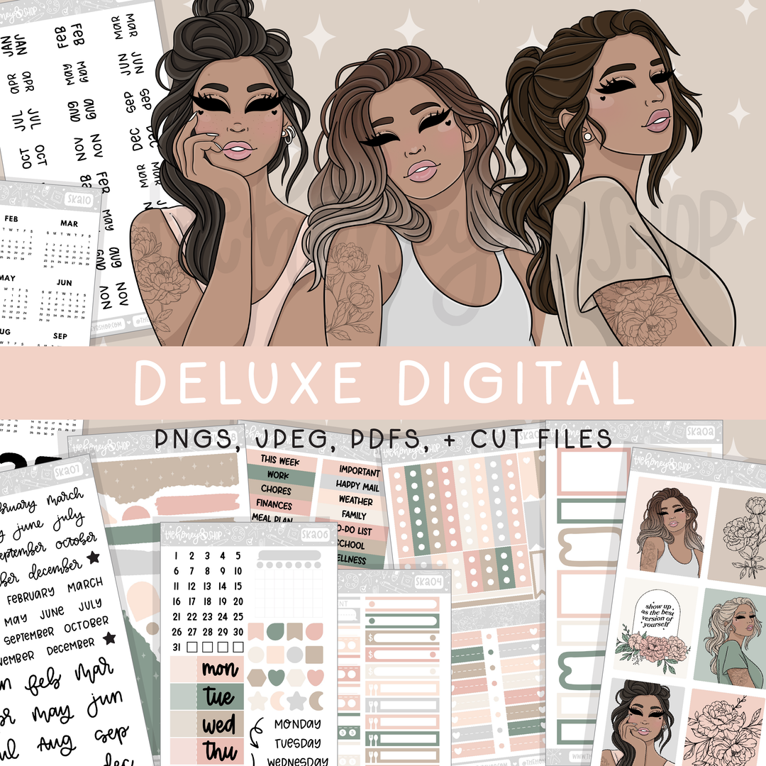 Fresh Start | Deluxe Digital Babe Box - Printable Stickers &amp; Clipart