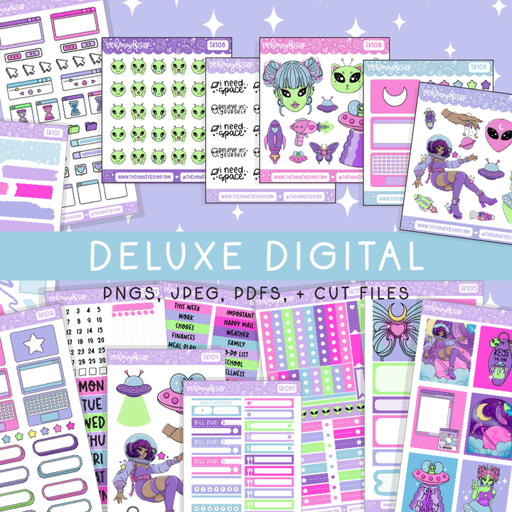 Supernova | Deluxe Digital Babe Box - Printable Stickers &amp; Clipart