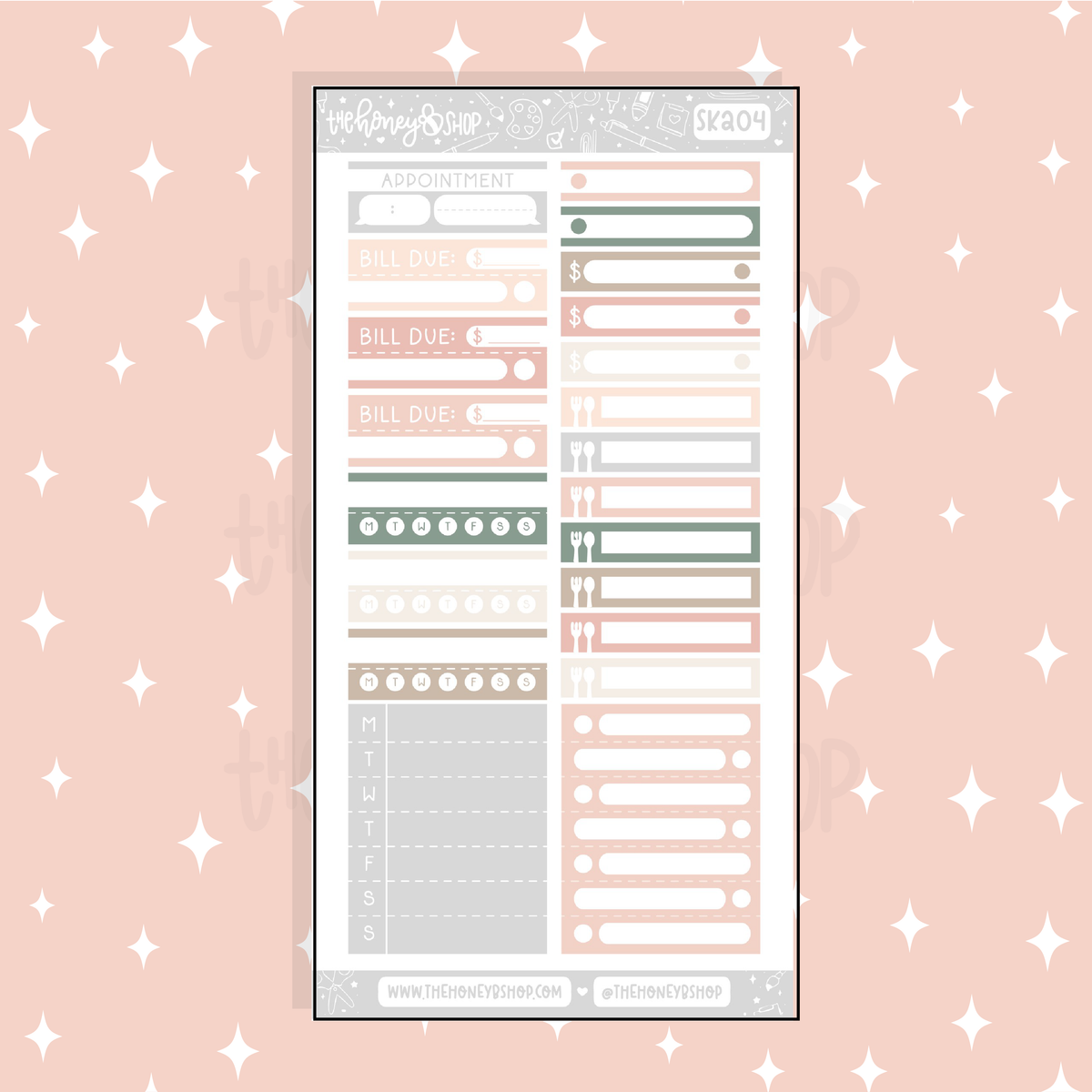 Fresh Start Habits + Functionals Doodle Sticker | A La Carte