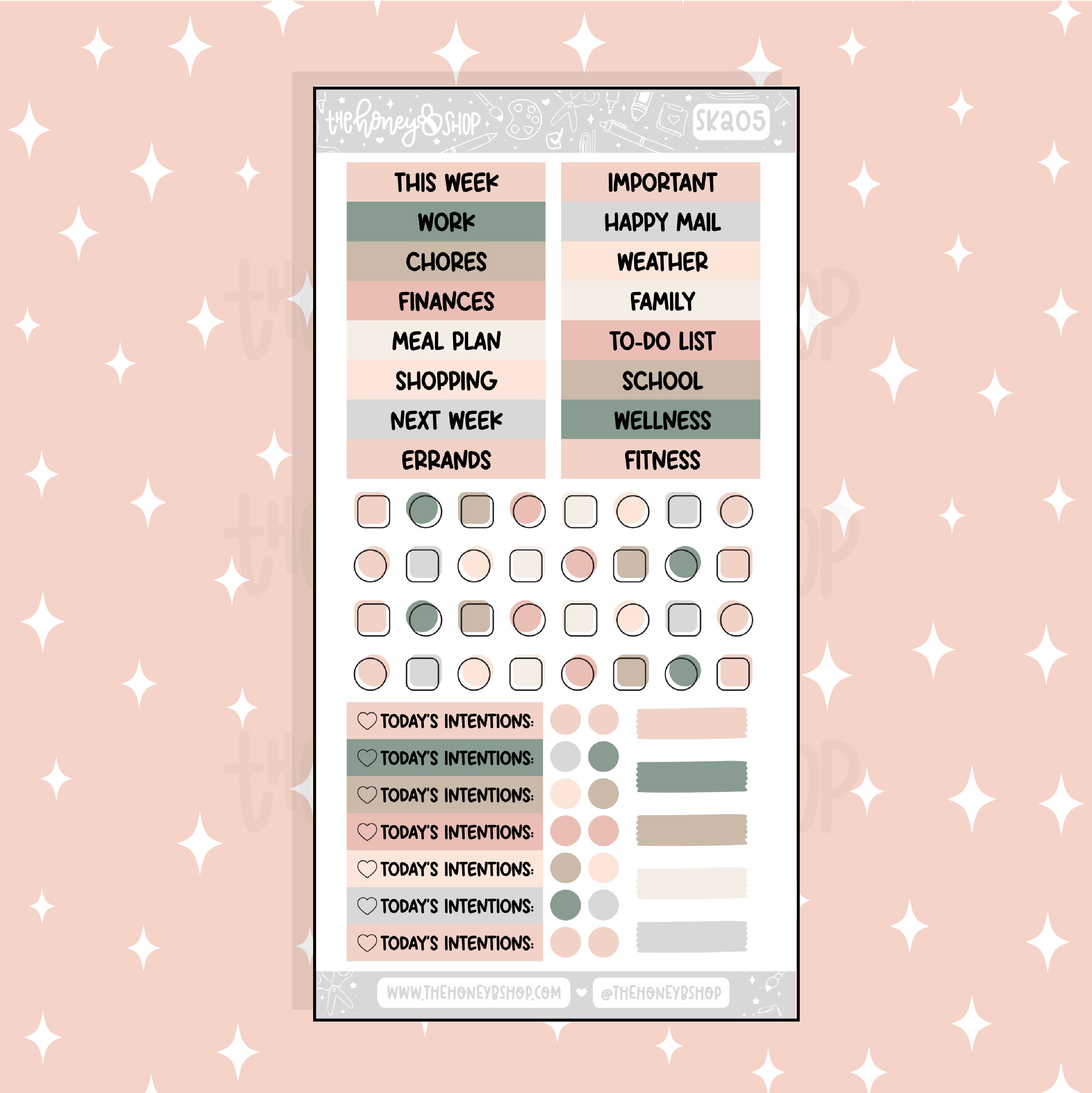 Starting Point Sticker Fresh Start Headers + Bullet Points Doodle Sticker | A La Carte ...
