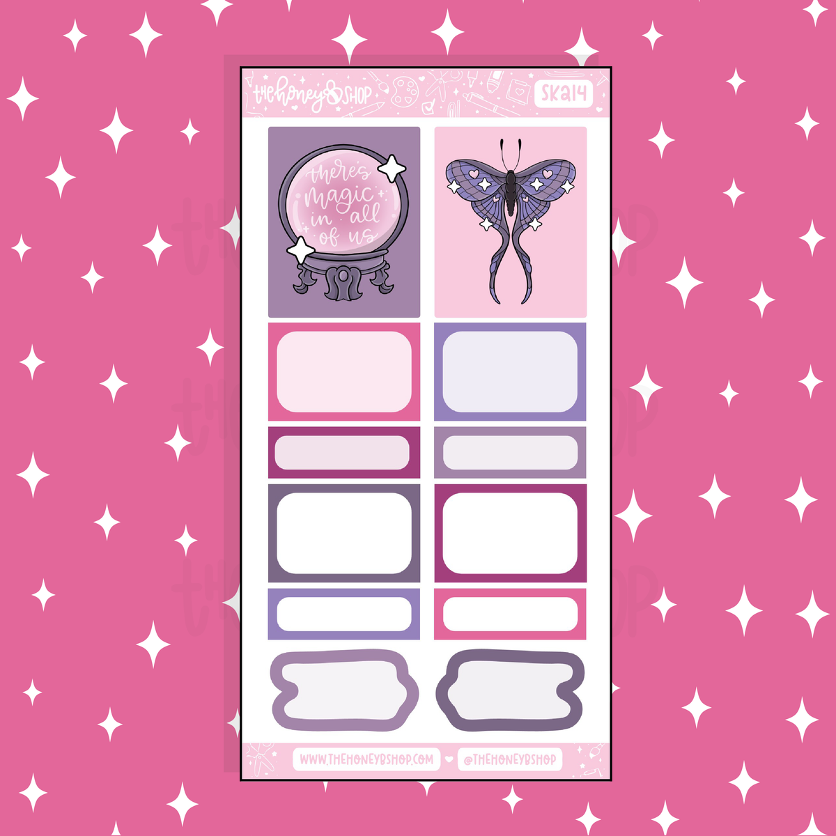 Love Spell Half Boxes Doodle Sticker | A La Carte