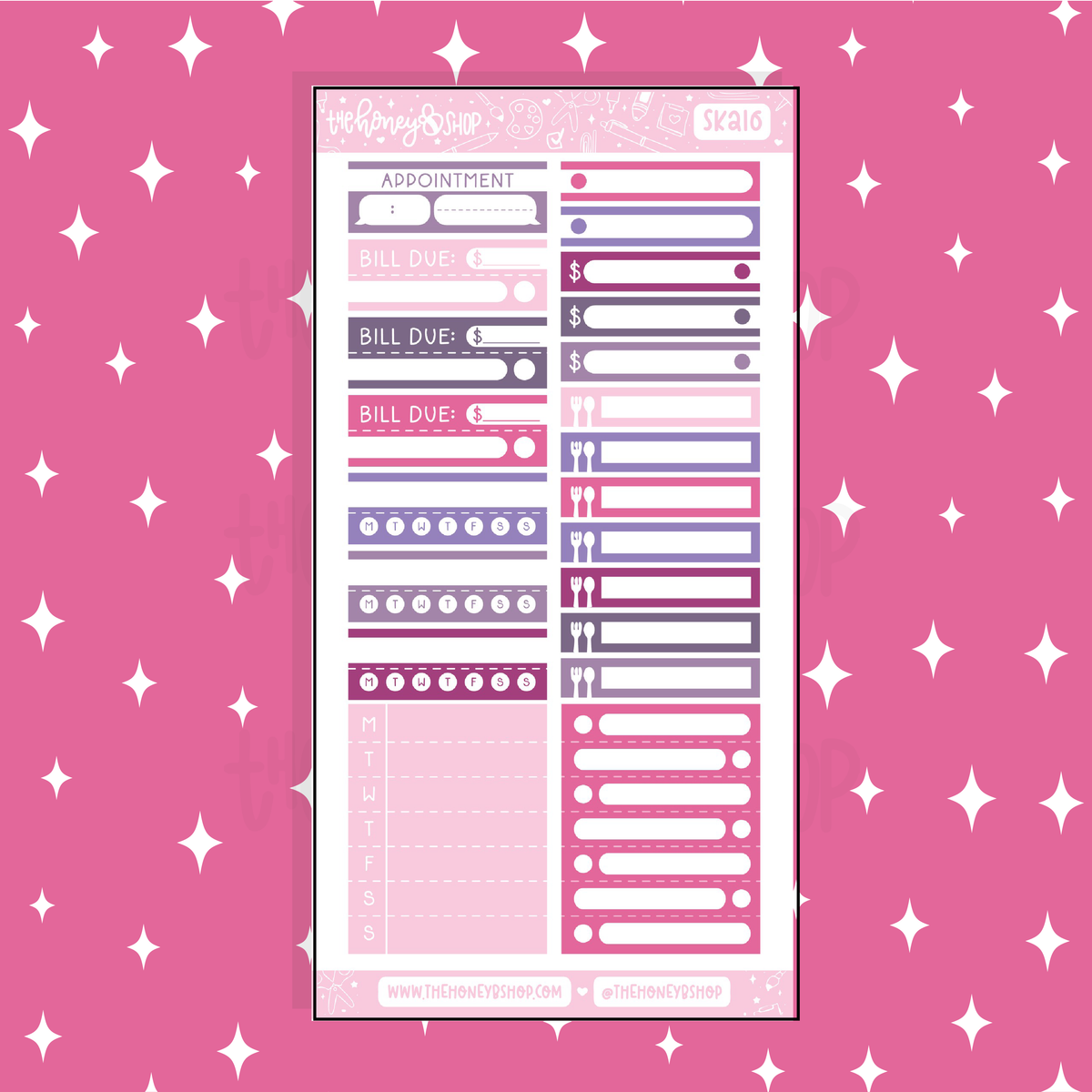Love Spell Habits + Functionals Doodle Sticker | A La Carte