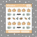 Pumpkins + Fallish Deco Doodle Sticker