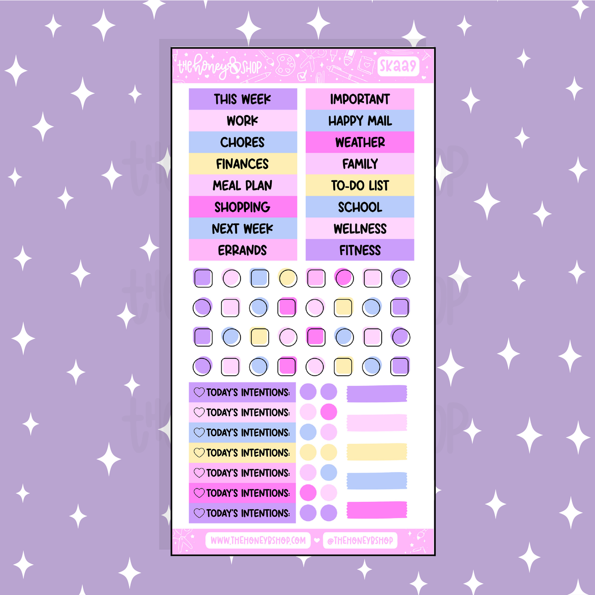 Fight Like A Girl 2.0 Headers + Bullet Points Doodle Sticker | A La Carte