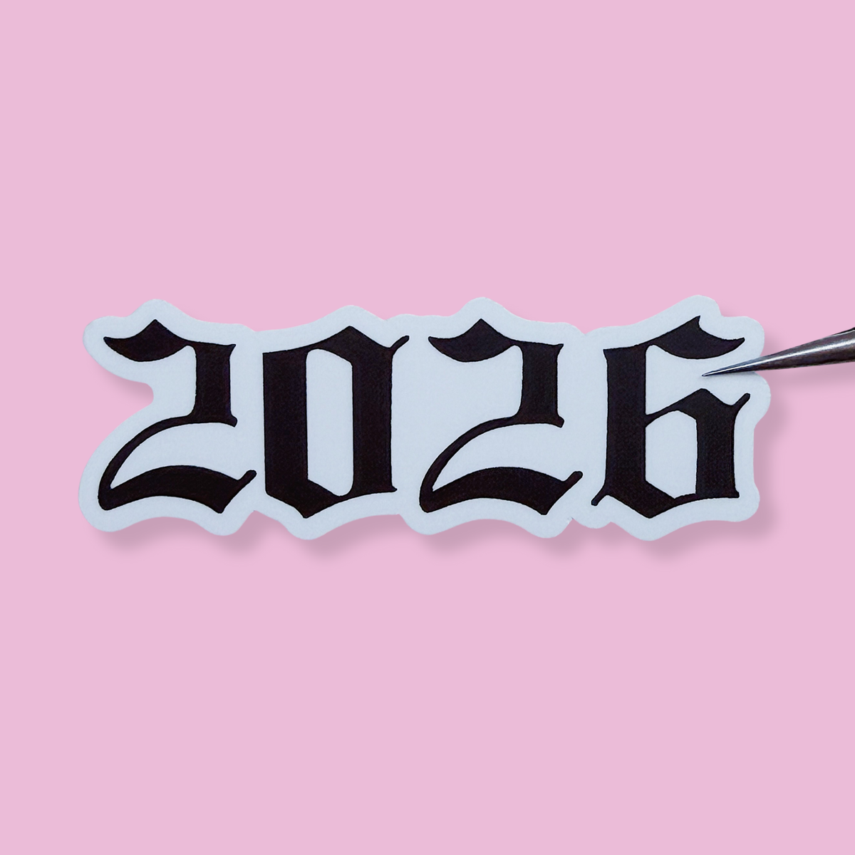 Old English 2026 Mini Vinyl Sticker Die Cut