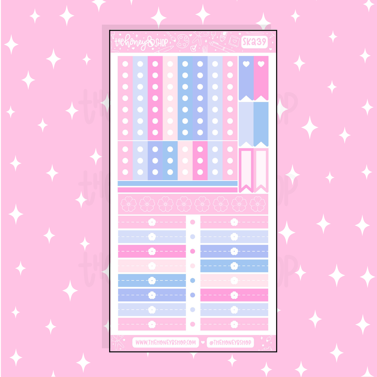 Sakura Checklists + Headers Doodle Sticker | A La Carte