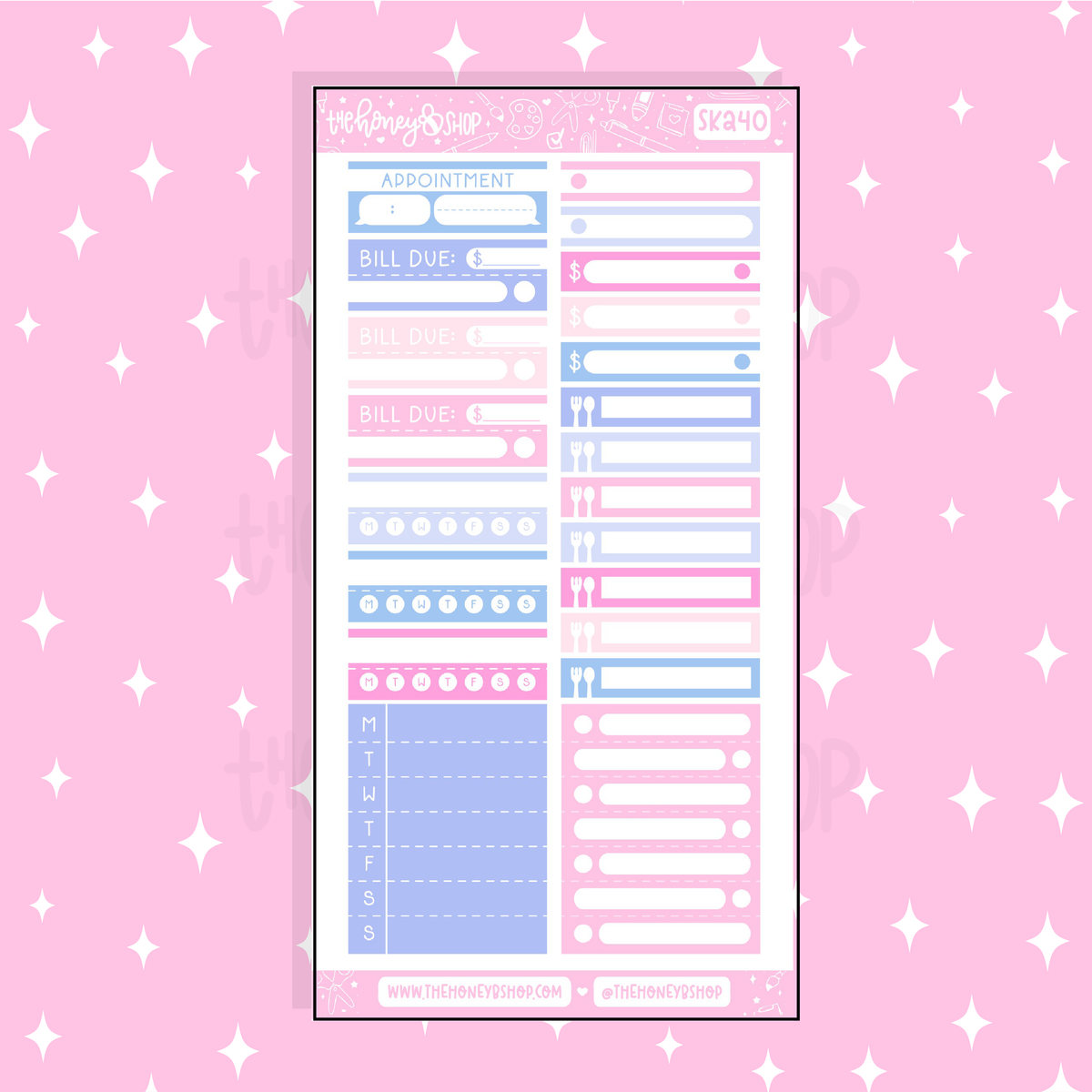 Sakura Habits + Functionals Doodle Sticker | A La Carte