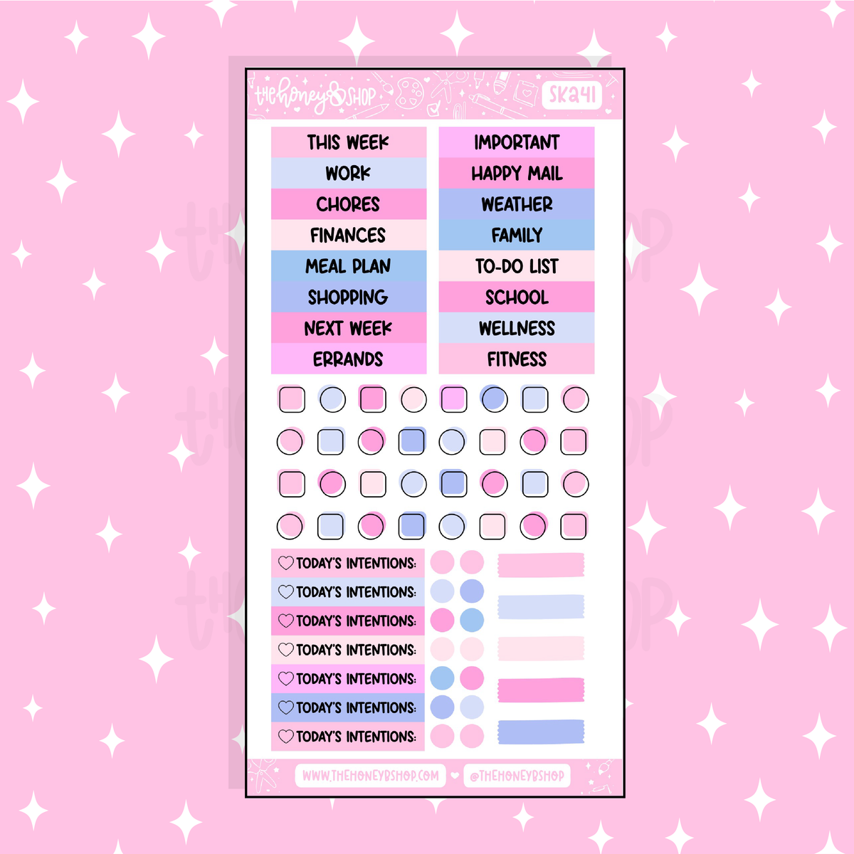 Sakura Headers + Bullet Points Doodle Sticker | A La Carte