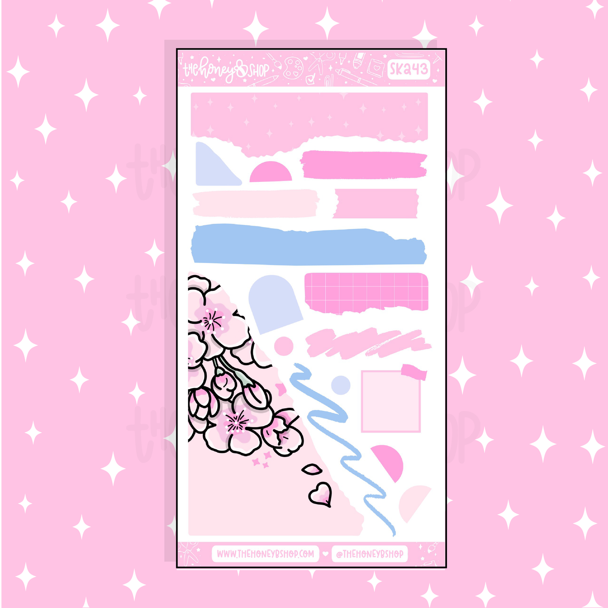 Sakura Journaling Planner Doodle Sticker | A La Carte