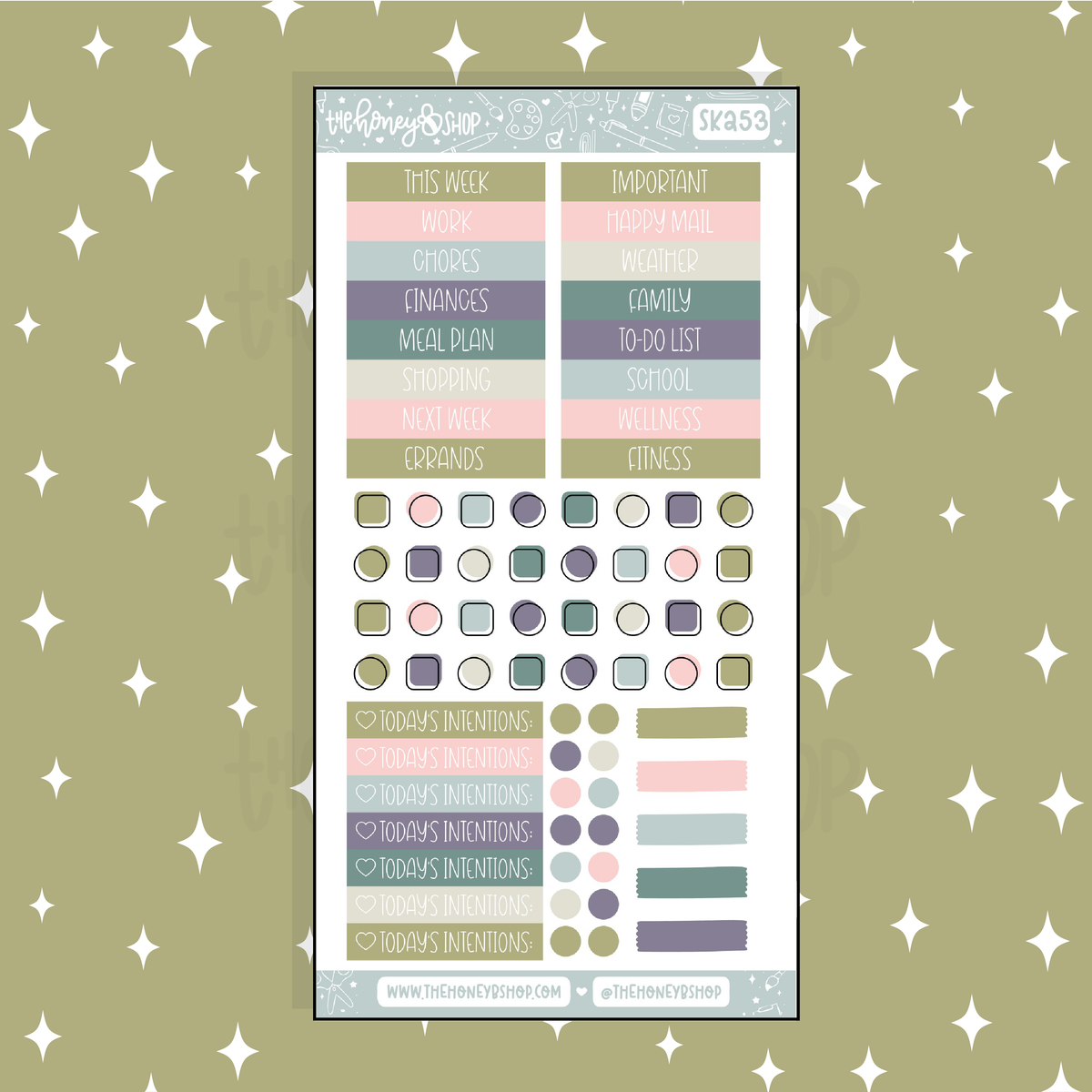 Fairycore Headers + Bullet Points Doodle Sticker | A La Carte