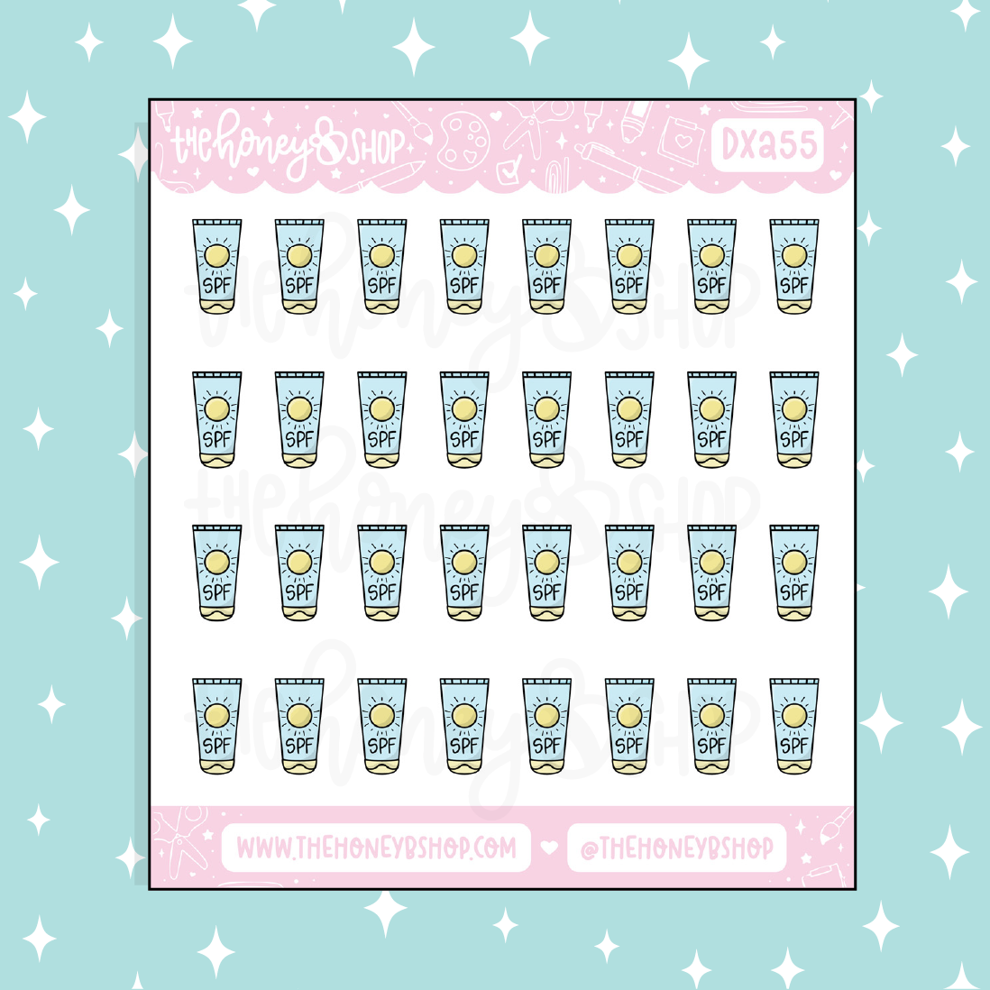 Sunscreen Icon Doodle Sticker