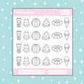 Minimalistic Summer Icon Doodle Sticker