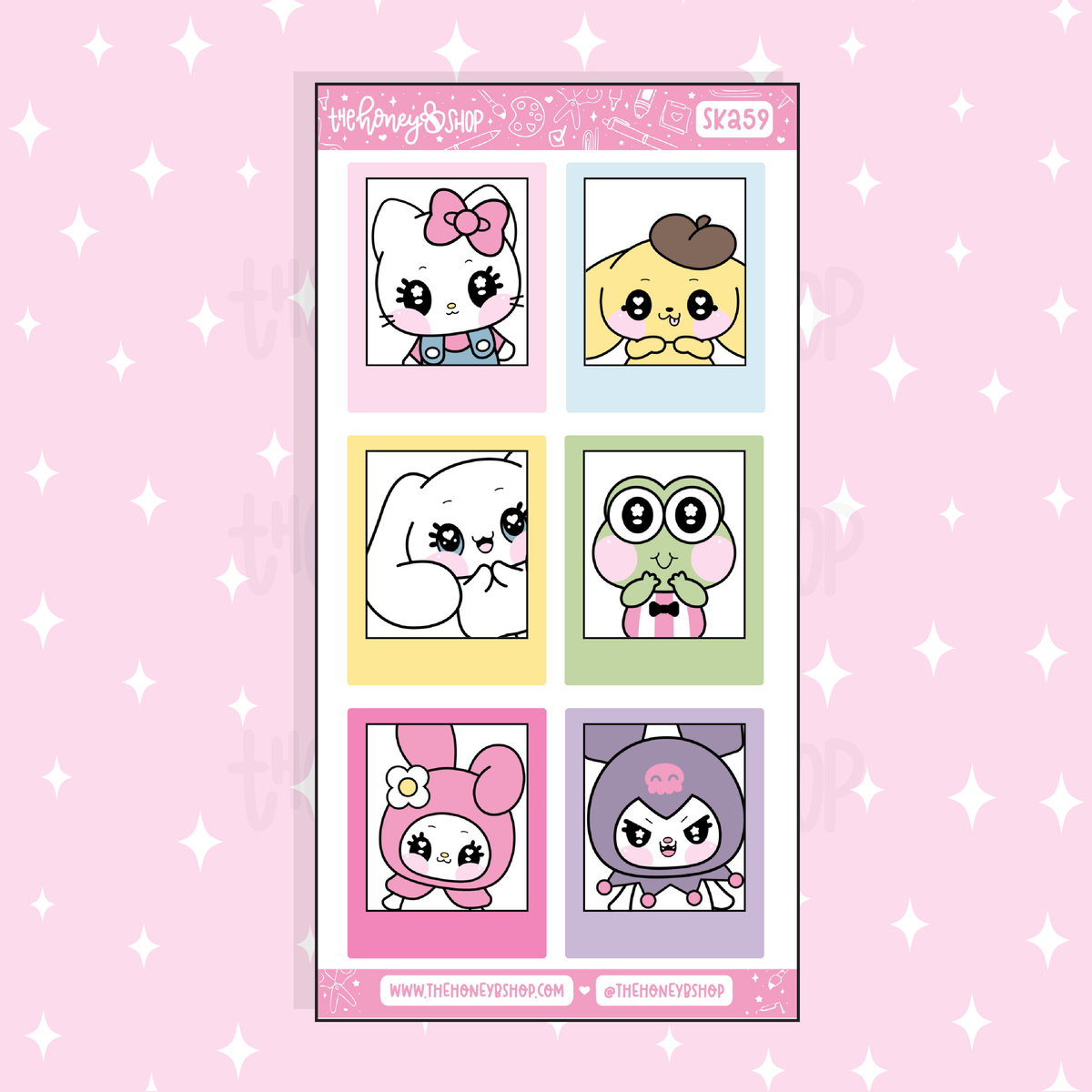 Hello Honey Full Boxes Doodle Sticker | A La Carte