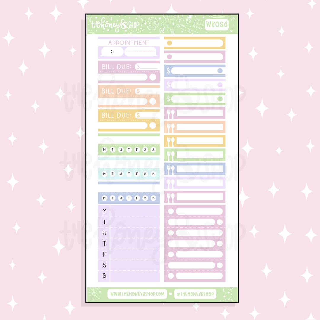 You are Loved Weekly Kit Doodle Sticker | Choose Your Sheets!