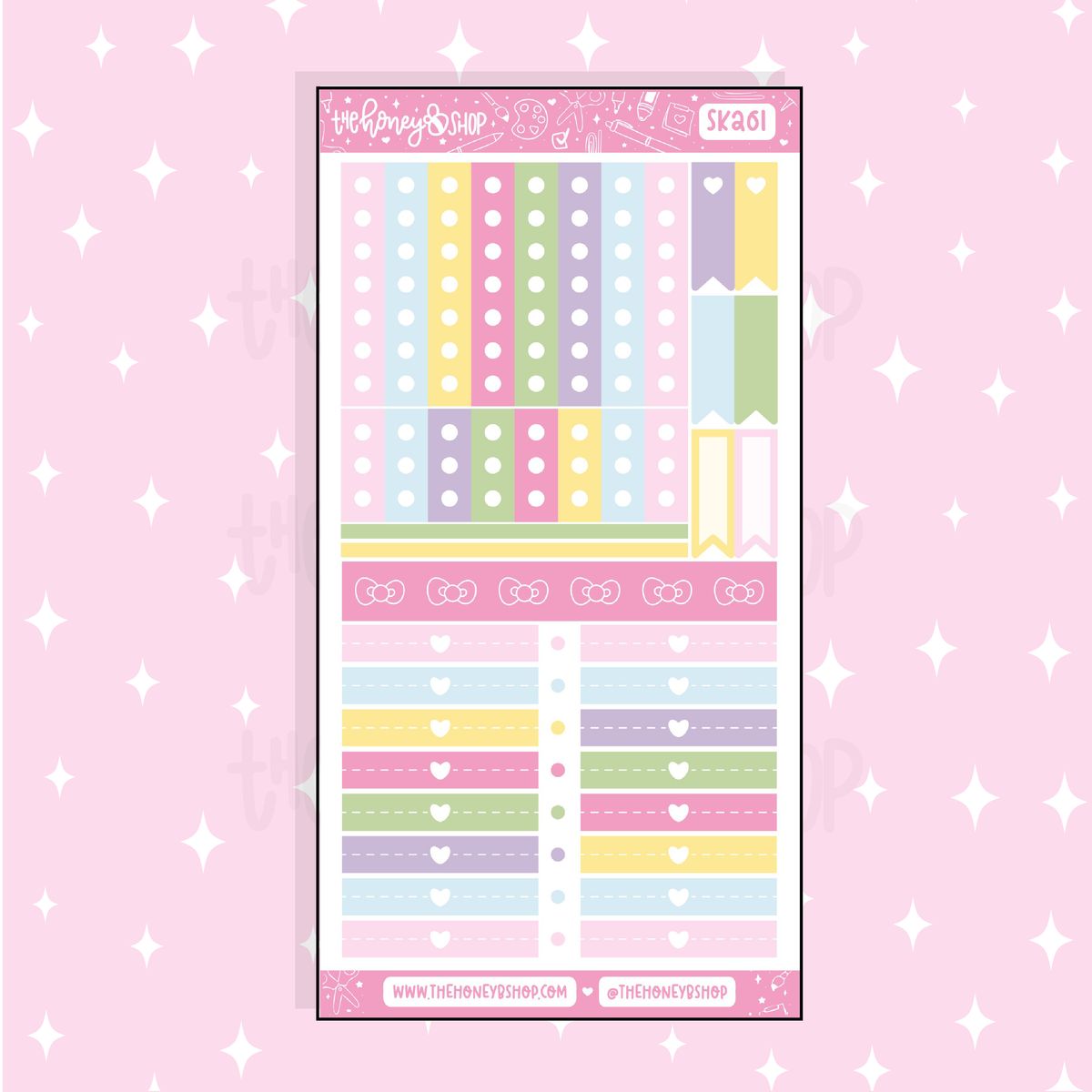 Hello Honey Checklists + Headers Doodle Sticker | A La Carte