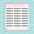Barbecue Lettering Doodle Sticker