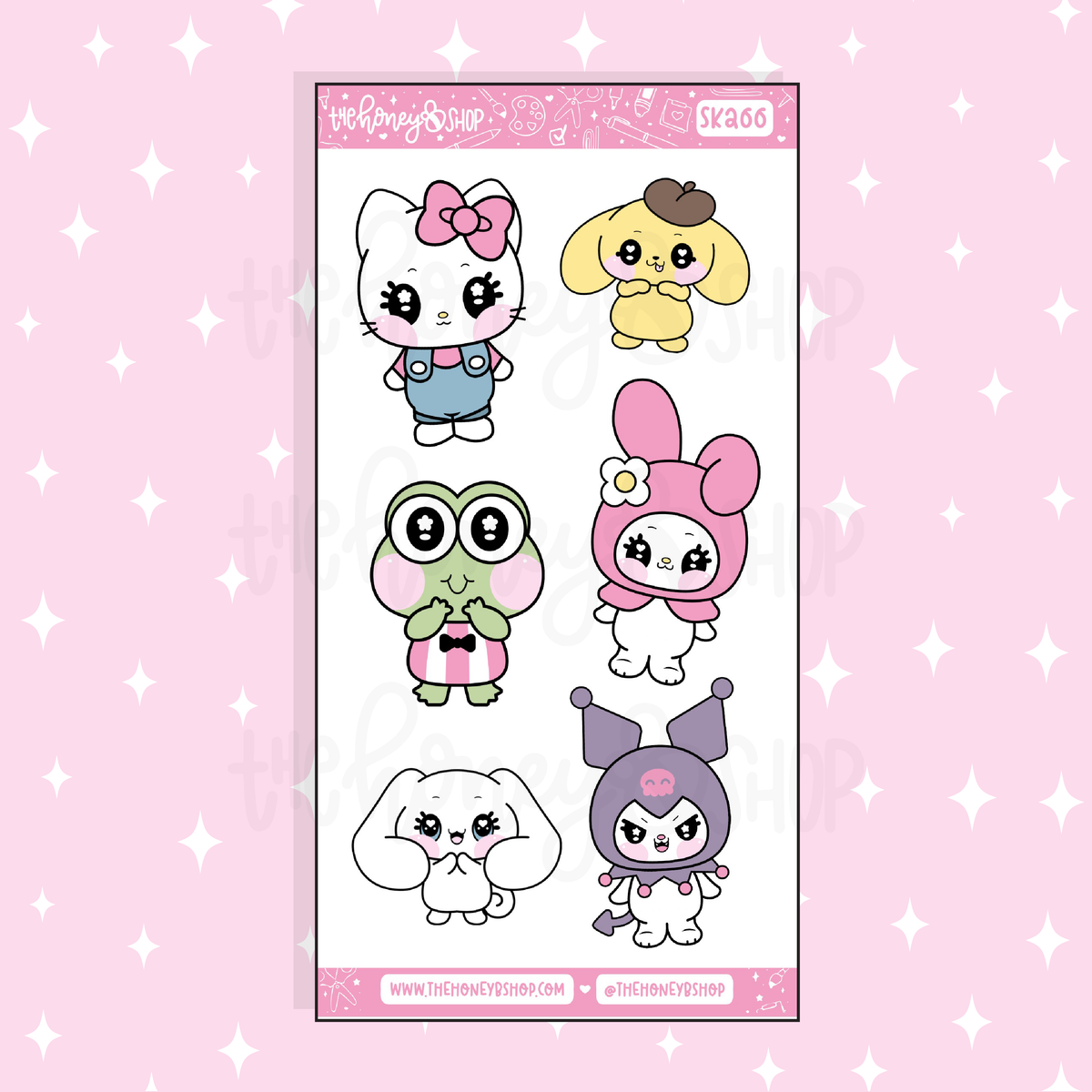 Hello Honey Characters Deco Doodle Sticker | A La Carte