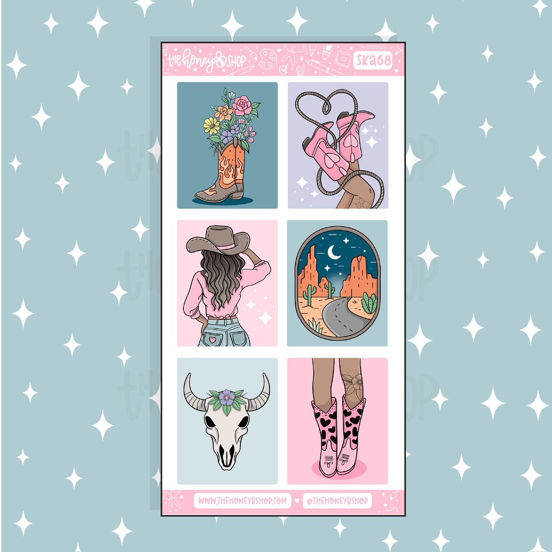 Etiqueta engomada del Doodle de las cajas llenas de las duchas | A la carta | ¡Elige tu tono de piel!