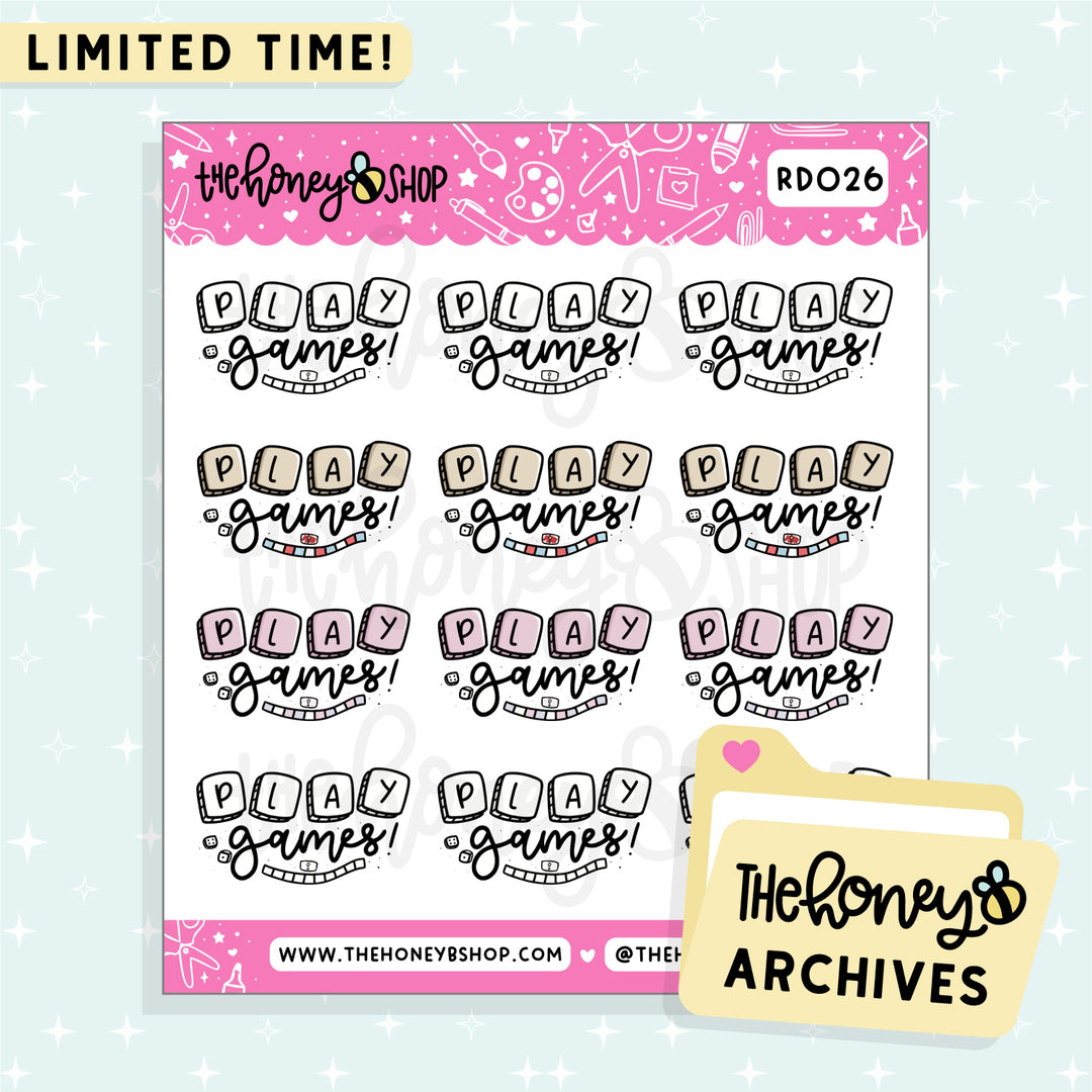 Netflix Binge Doodle Sticker Sheet | TheHoneyB Archive