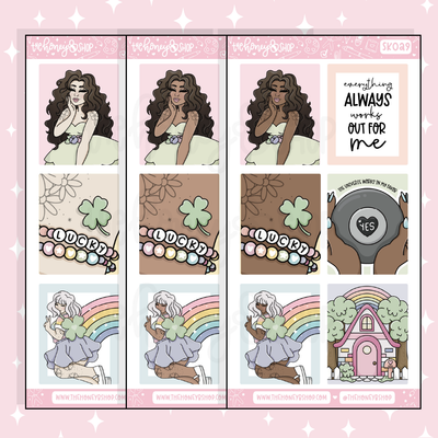 Lucky Full Boxes Doodle Sticker | A La Carte | Choose your Skin Tone!