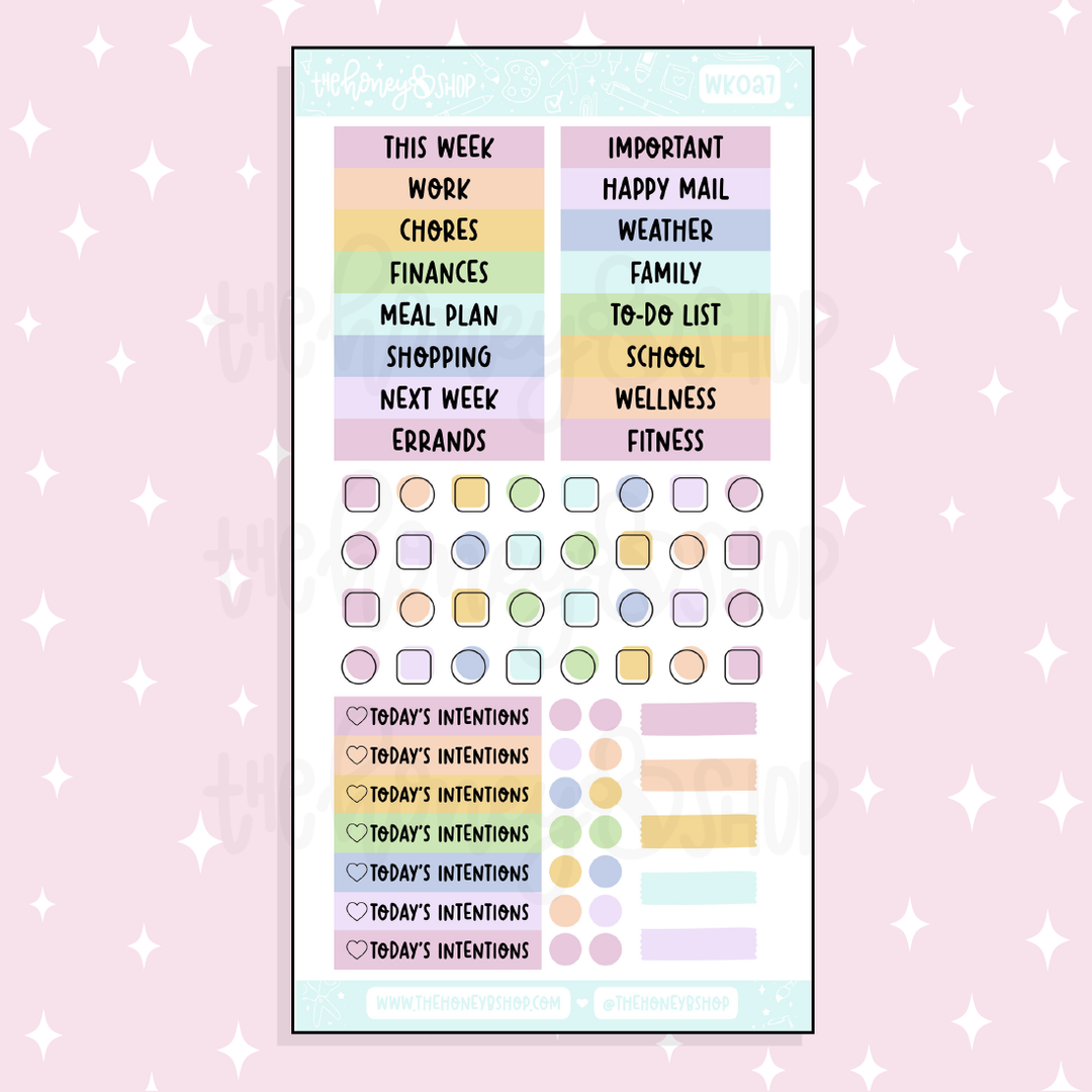 You are Loved Weekly Kit Doodle Sticker | Choose Your Sheets!