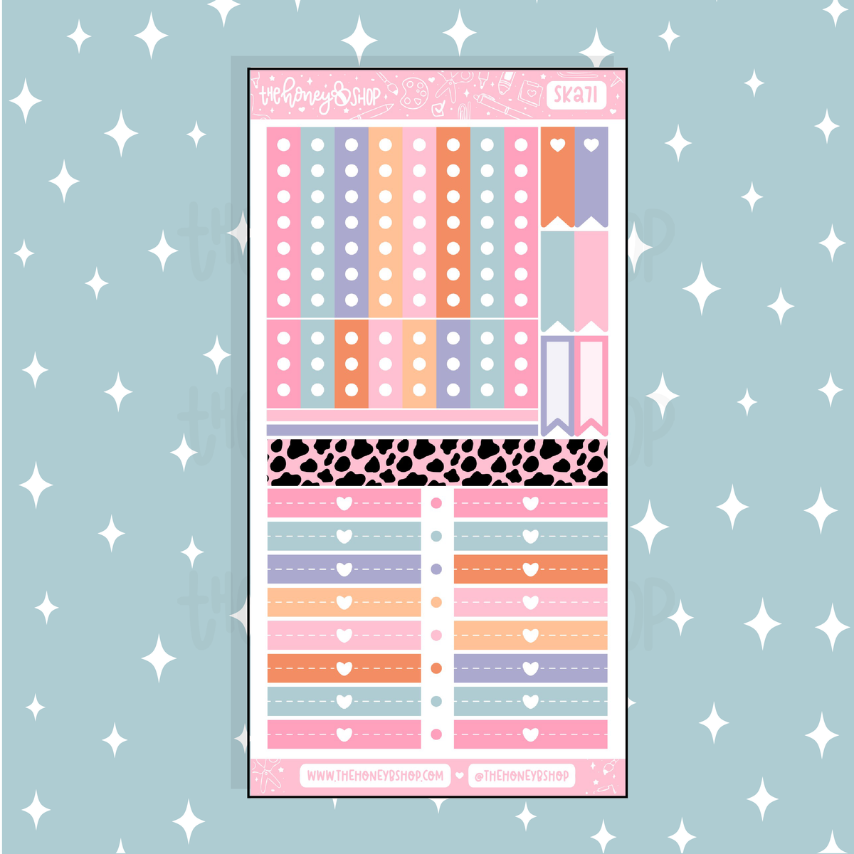 Desert Charm Checklists + Headers Doodle Sticker | A La Carte