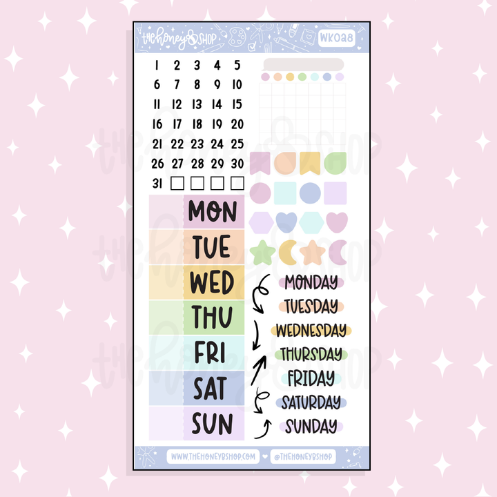 You are Loved Weekly Kit Doodle Sticker | Choose Your Sheets!