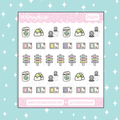 Traveling Icons / Passport / Postcard Doodle Sticker