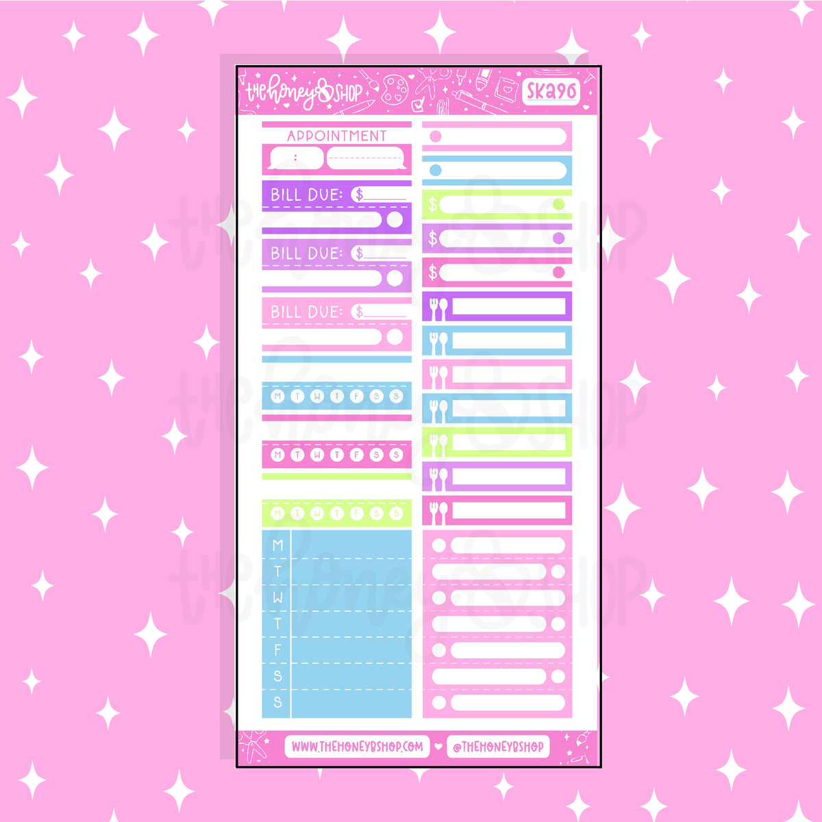 Y2K Habits + Functionals Doodle Sticker | A La Carte