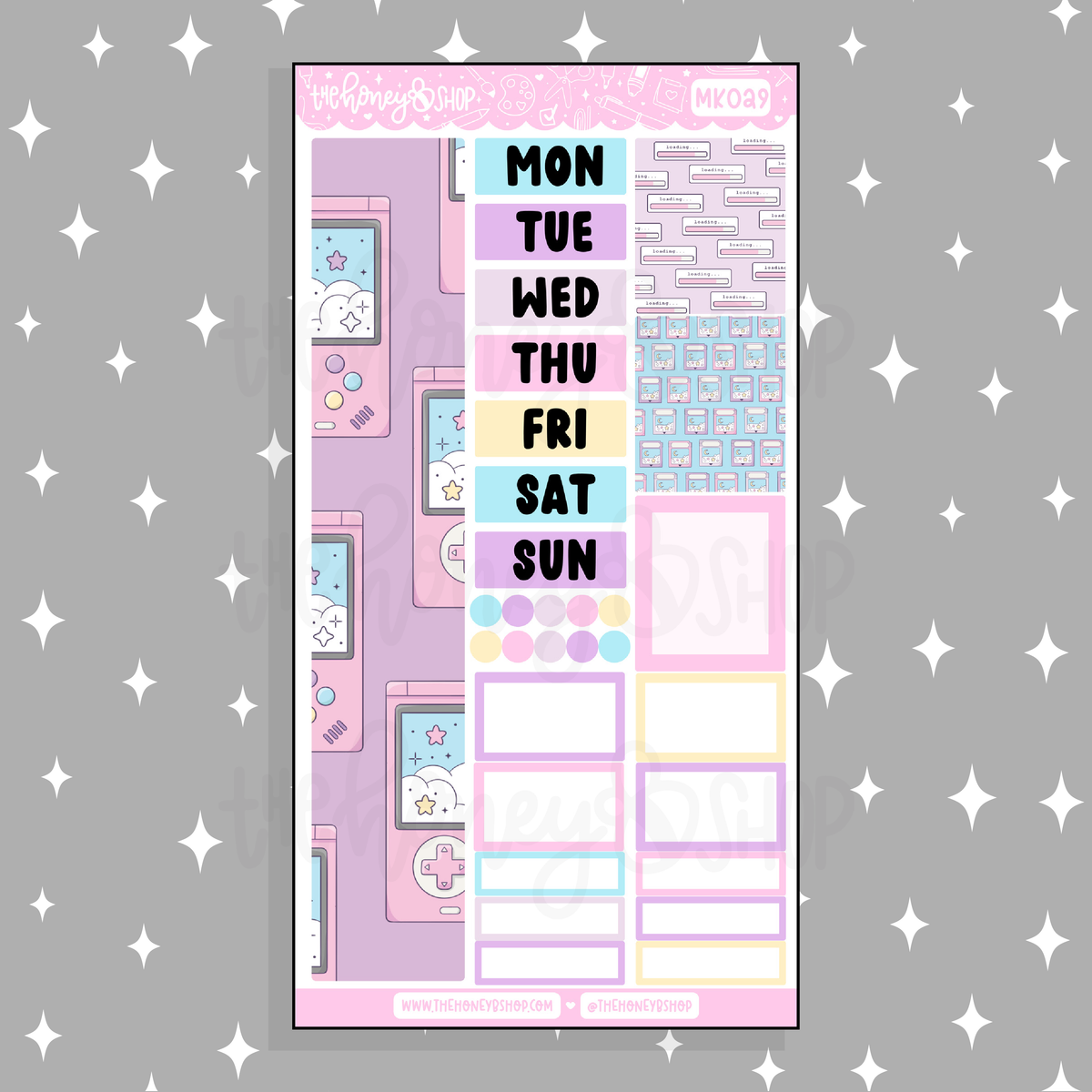 Gamer Babe BEE6 Monthly Kit | Fits BEE6 TRP Planner