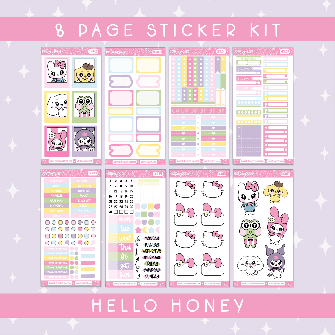 Hello Honey | Deluxe Digital Babe Box - Printable Stickers &amp; Clipart