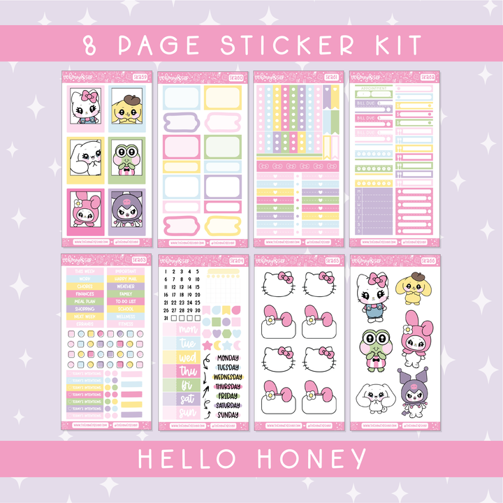 Hello Honey | Deluxe Digital Babe Box - Printable Stickers &amp; Clipart