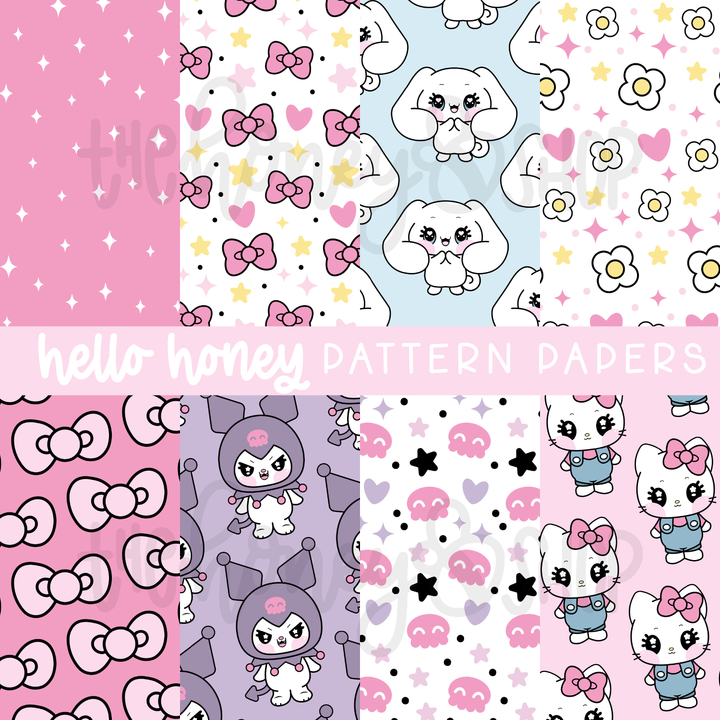 Hello Honey | Deluxe Digital Babe Box - Printable Stickers &amp; Clipart