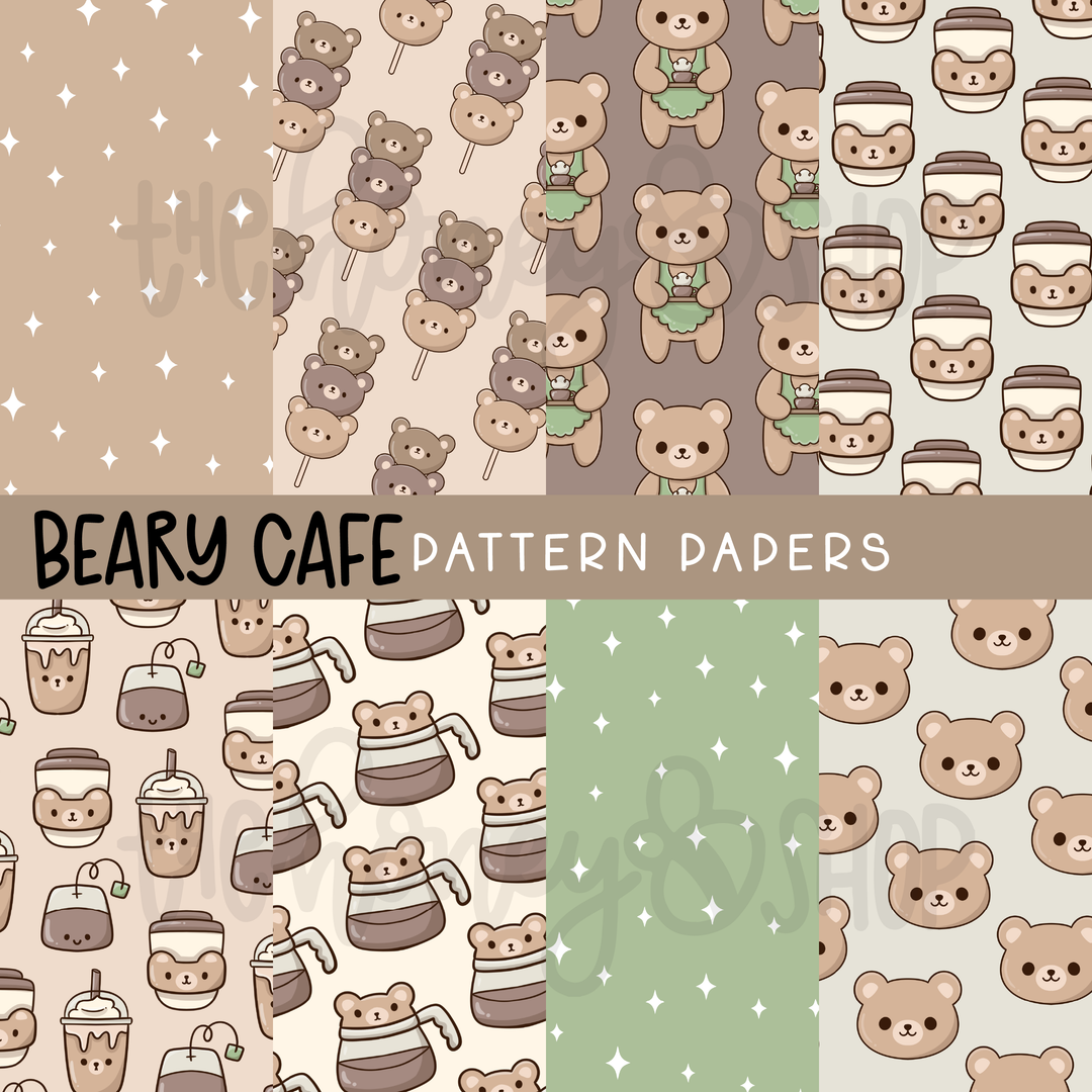 Beary Cafe | Deluxe Digital Babe Box - Printable Stickers &amp; Clipart