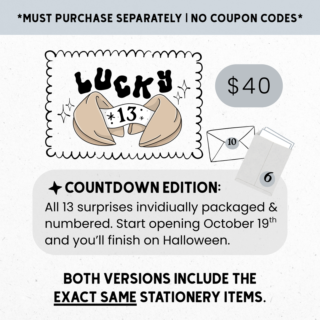 Lucky 13 | 13-Day Sticker &amp; Stationery Advent Calendar