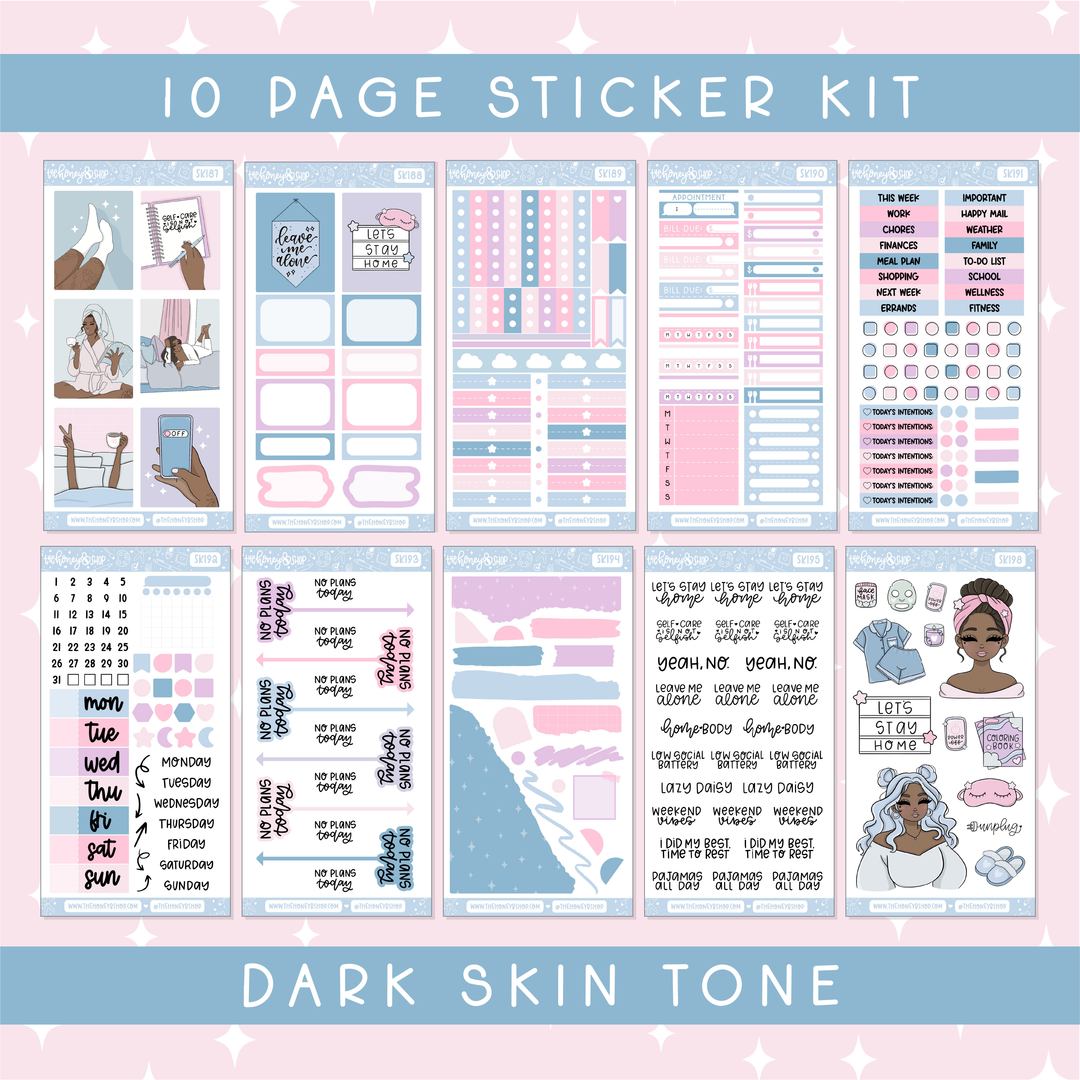 Staycation | Deluxe Digital Babe Box - Printable Stickers &amp; Clipart