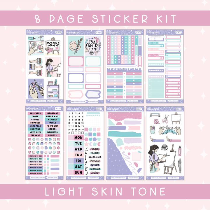 Crafty AF | Deluxe Digital Babe Box - Printable Stickers &amp; Clipart