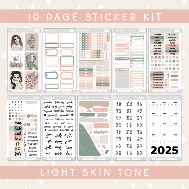 Fresh Start | Deluxe Digital Babe Box - Printable Stickers &amp; Clipart