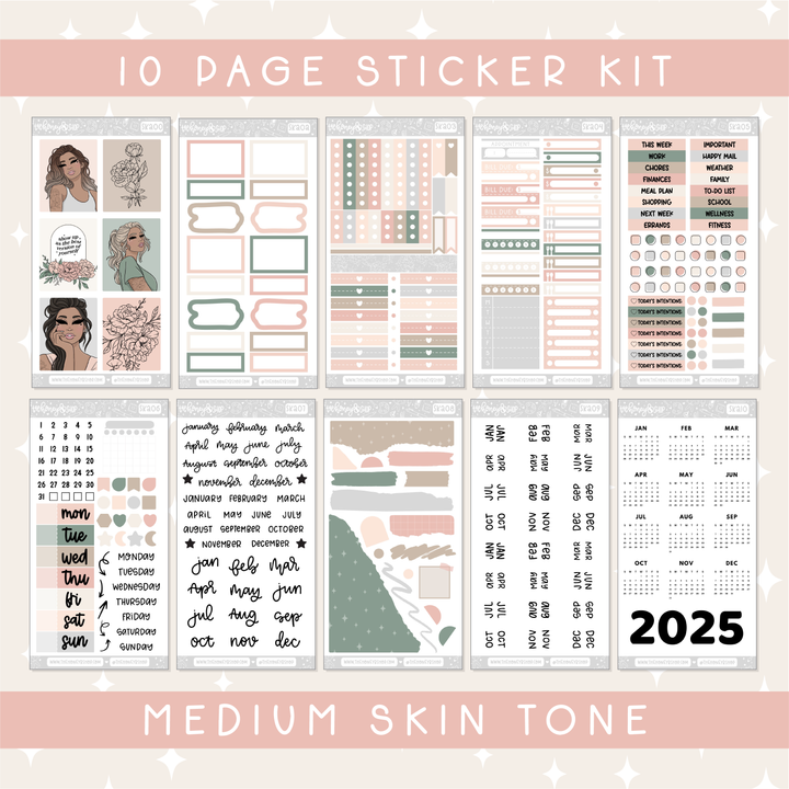 Fresh Start | Deluxe Digital Babe Box - Printable Stickers &amp; Clipart