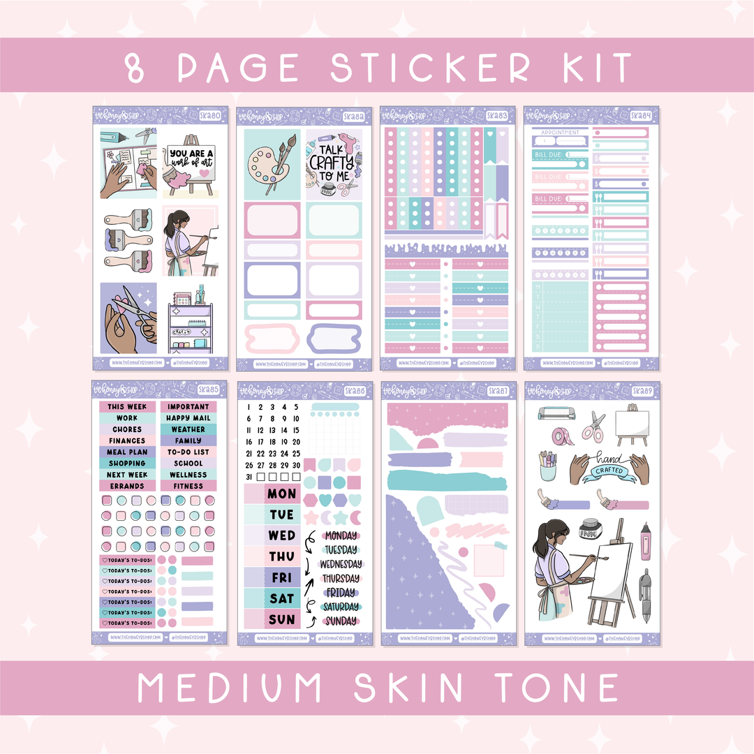 Crafty AF | Deluxe Digital Babe Box - Printable Stickers &amp; Clipart