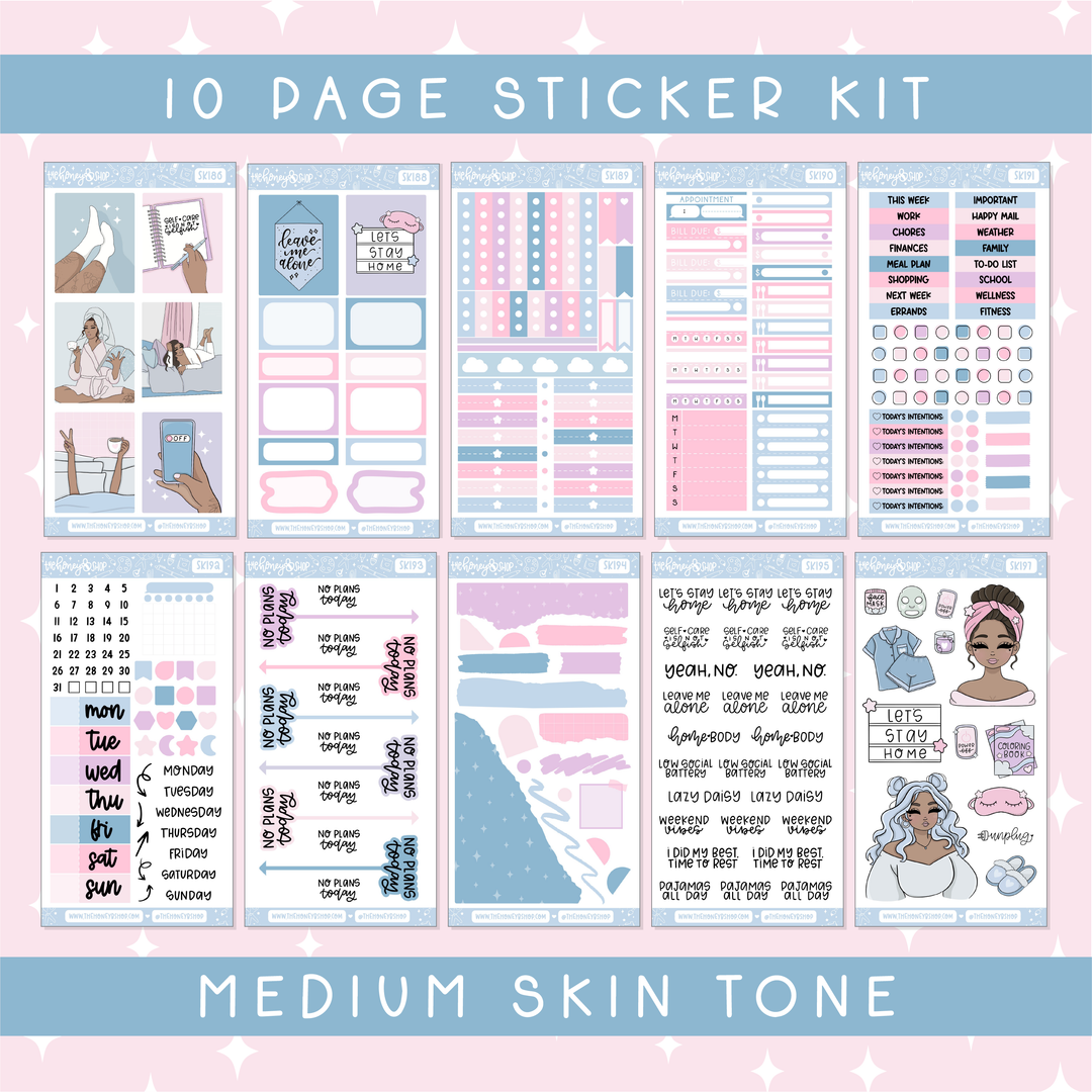 Staycation | Deluxe Digital Babe Box - Printable Stickers &amp; Clipart