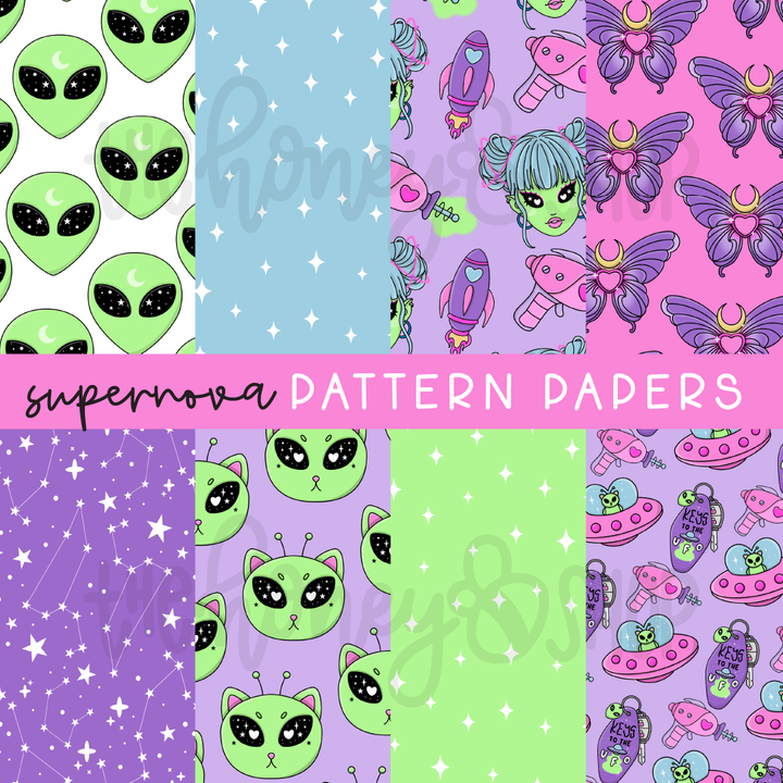 Supernova | Deluxe Digital Babe Box - Printable Stickers &amp; Clipart