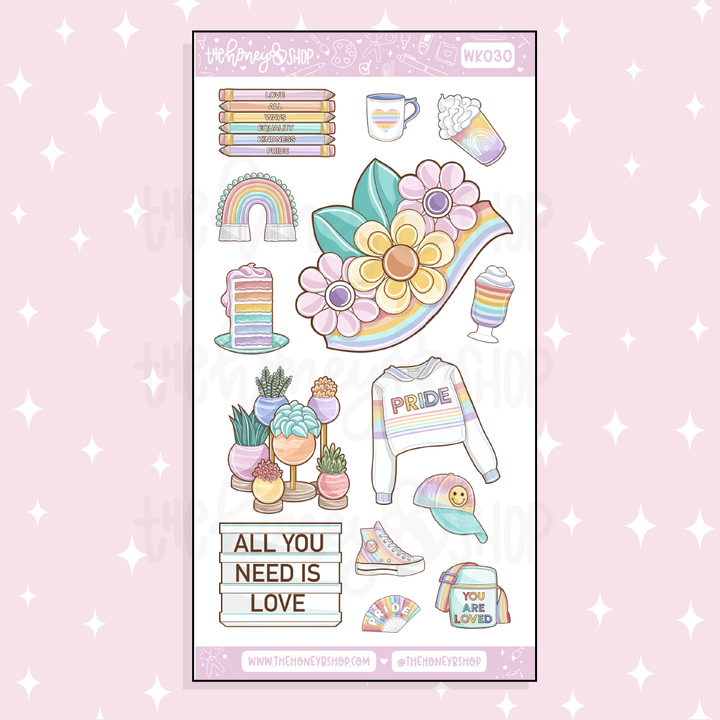 You are Loved Weekly Kit Doodle Sticker | Choose Your Sheets!