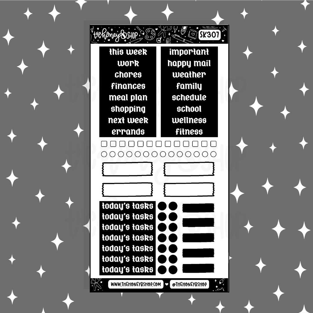 Point Aticker Blackout 4.0 Headers + Bullet Points Doodle Sticker | A La Carte ...